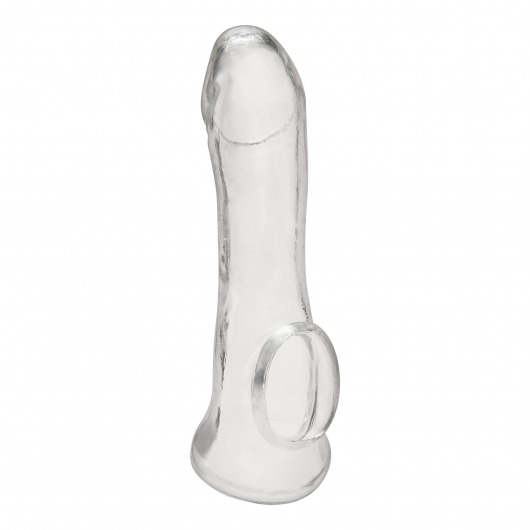 Прозрачная насадка на пенис Transparent Penis Enhancing Sleeve Extension - 15,9 см. - BlueLine - в Волжском купить с доставкой