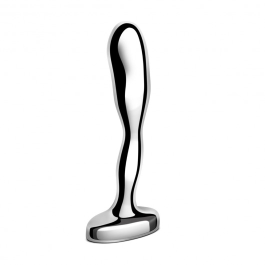 Стальной стимулятор простаты Stainless Steel Prostate Plug - 11,5 см. - b-Vibe - в Волжском купить с доставкой