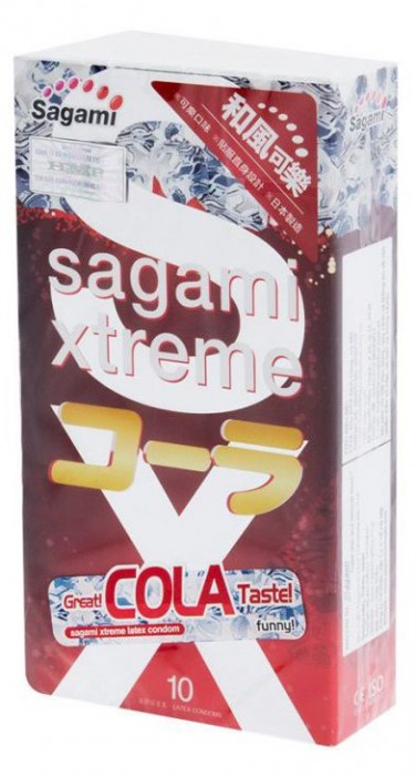 Ароматизированные презервативы Sagami Xtreme COLA - 10 шт. - Sagami - купить с доставкой в Волжском