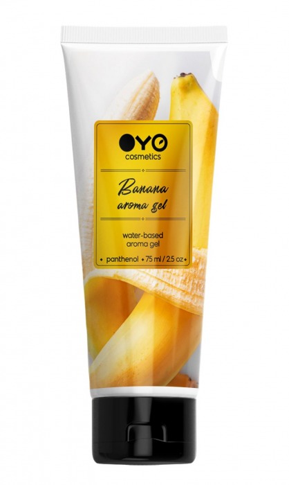 Лубрикант на водной основе OYO Aroma Gel Banana с ароматом банана - 75 мл. - OYO - купить с доставкой в Волжском