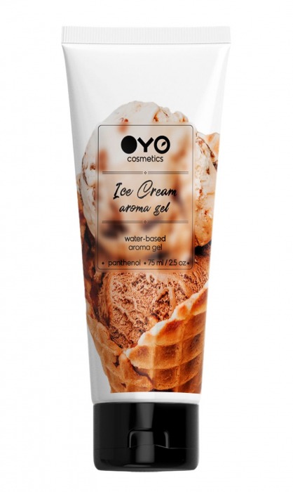 Лубрикант на водной основе OYO Aroma Gel Ice Cream с ароматом пломбира - 75 мл. - OYO - купить с доставкой в Волжском