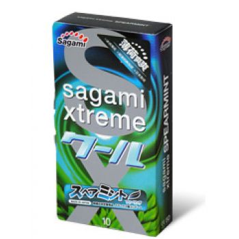 Презервативы Sagami Xtreme Mint с ароматом мяты - 10 шт. - Sagami - купить с доставкой в Волжском