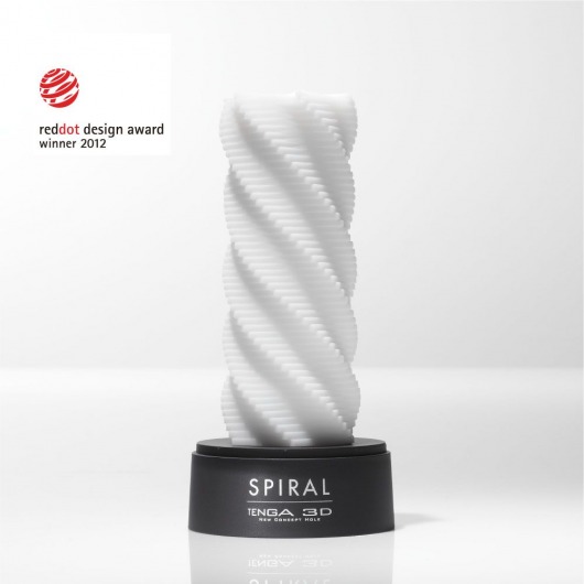 Белый 3D мастурбатор SPIRAL - Tenga - в Волжском купить с доставкой