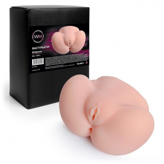 Реалистичный мастурбатор с двумя функциональными отверстиями - Erowoman-Eroman - в Волжском купить с доставкой