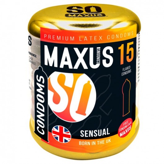 Презервативы анатомической формы Maxus Sensual - 15 шт. - Maxus - купить с доставкой в Волжском