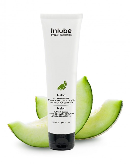 Лубрикант на водной основе Nuei Inlube с алоэ вера и ароматом дыни - 100 мл. - Nuei cosmetics - купить с доставкой в Волжском