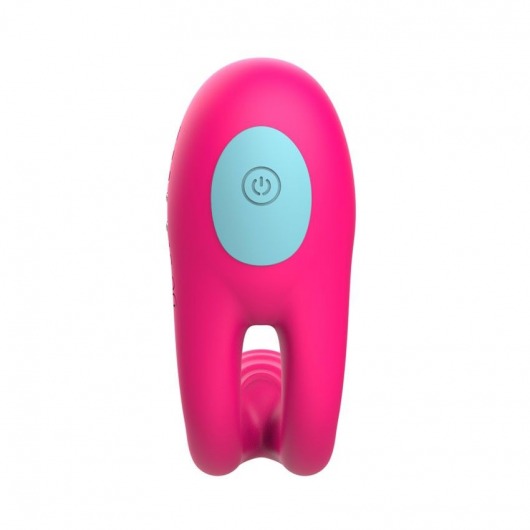 Розовое виброкольцо с пультом ДУ - I-MOON - в Волжском купить с доставкой