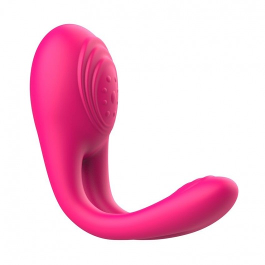 Розовое виброкольцо с пультом ДУ - I-MOON - в Волжском купить с доставкой