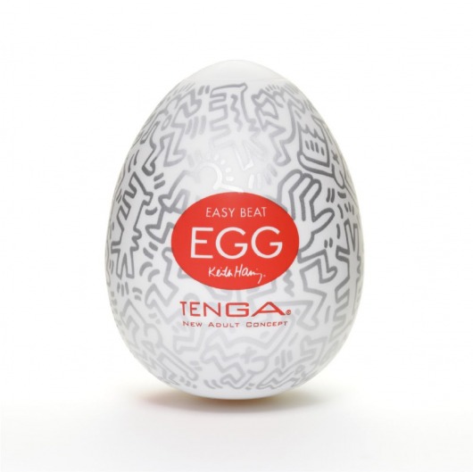 Мастурбатор-яйцо Keith Haring EGG PARTY - Tenga - в Волжском купить с доставкой