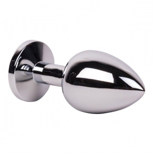 Большой стальной плаг с розовым кристаллом Pink Bubble Gum - 9,5 см. - Erotic Fantasy - купить с доставкой в Волжском