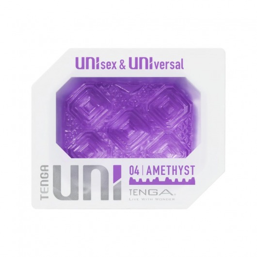 Фиолетовый мастурбатор-стимулятор Tenga Uni Amethyst - Tenga - в Волжском купить с доставкой