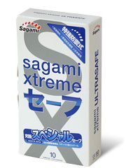 Презервативы Sagami Xtreme Ultrasafe с двойным количеством смазки - 10 шт. - Sagami - купить с доставкой в Волжском