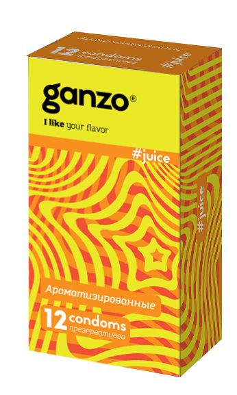 Ароматизированные презервативы Ganzo Juice - 12 шт. - Ganzo - купить с доставкой в Волжском