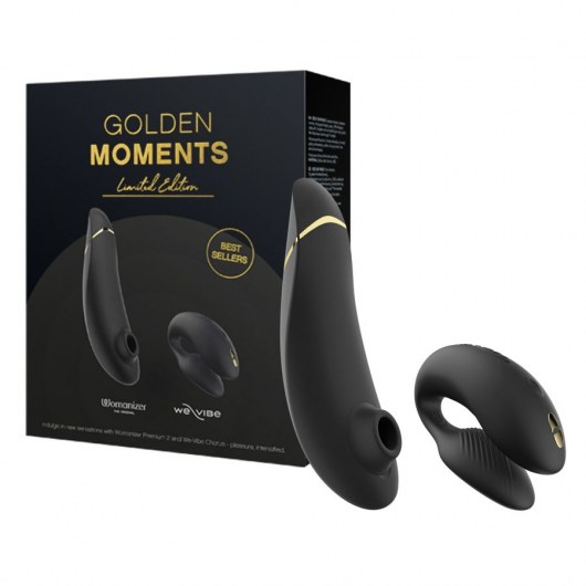 Набор для пар Golden Moments: Womanizer Premium 2 и We-Vibe Chorus - Womanizer