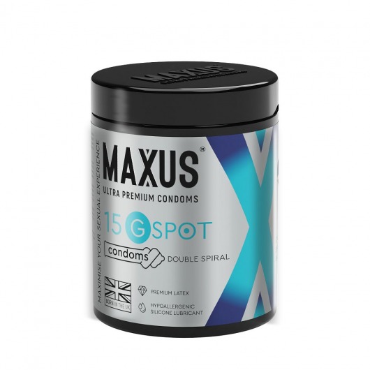 Гладкие презервативы Maxus G spot с двойной спиралью - 15 шт. - Maxus - купить с доставкой в Волжском