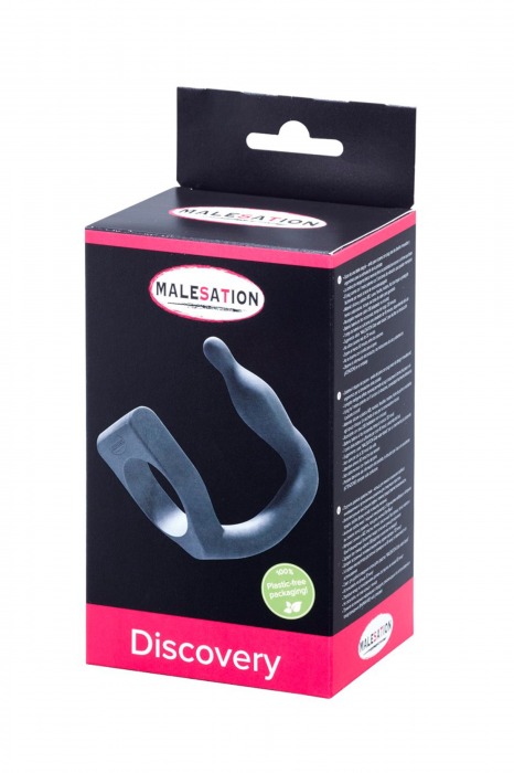 Эрекционное кольцо с вибровтулкой Discovery - MALESATION - в Волжском купить с доставкой