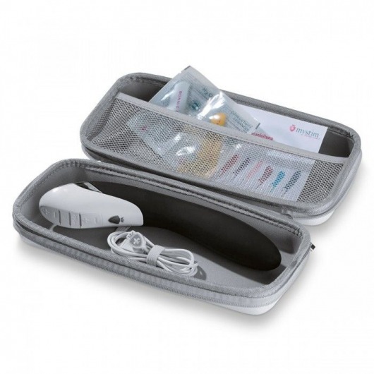 Вибратор с электростимуляцией Sizzling Simon Black Edition - 27 см. - MyStim - купить с доставкой в Волжском