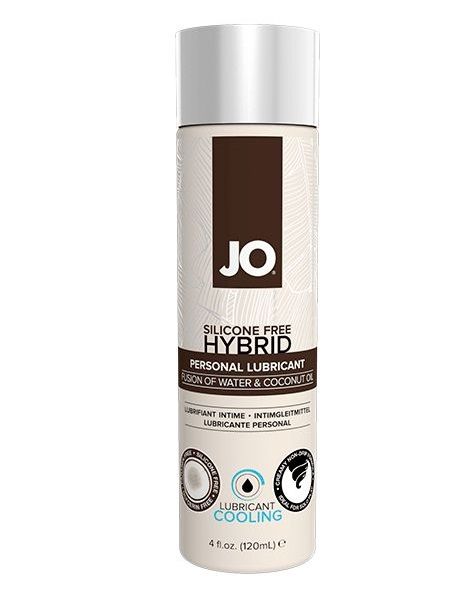 Водно-масляный лубрикант с охлаждающим эффектом JO Silicon free Hybrid Lubricant COOLING - 120 мл. - System JO - купить с доставкой в Волжском