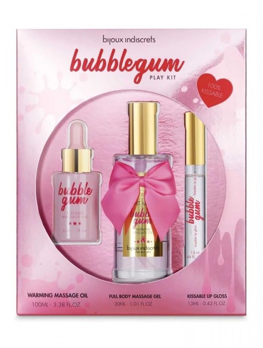 Набор средств для массажа и ласк Bubblegum Play Kit - Bijoux Indiscrets - купить с доставкой в Волжском