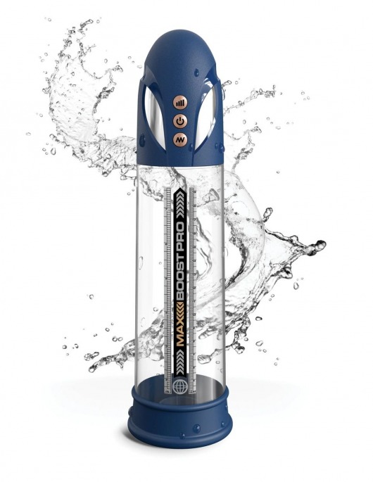 Синяя вакуумная автоматическая помпа Max Boost Pro Flow - Pipedream - в Волжском купить с доставкой