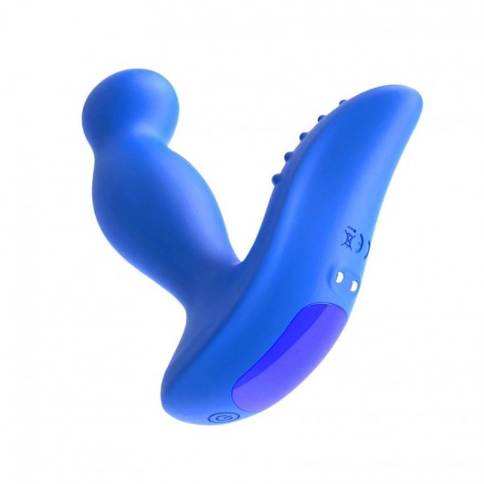 Синий вибромассажер простаты 3,5’’ P-spot Massager - 12,5 см. - Erokay - в Волжском купить с доставкой