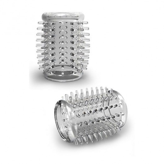 Прозрачная насадка с шипами STAY HARD COCK SLEEVE 01 CLEAR - Blush Novelties - в Волжском купить с доставкой