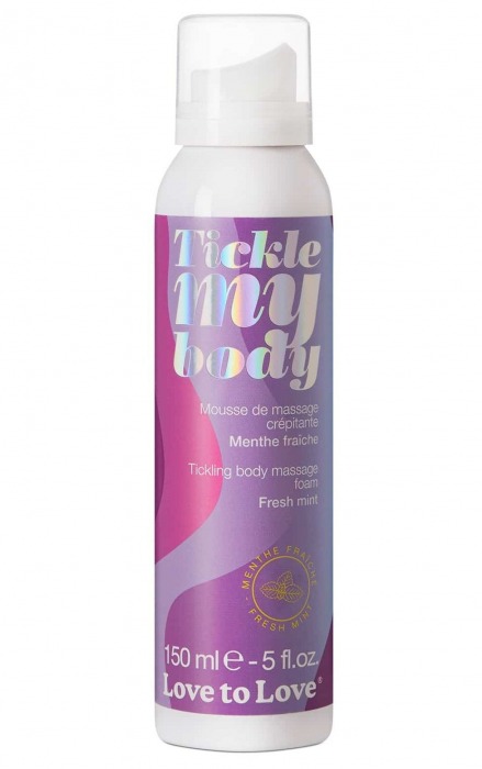 Массажная хрустящая пенка Tickle My Body Fresh Mint с ароматом мяты - 150 мл. - Love to Love - купить с доставкой в Волжском