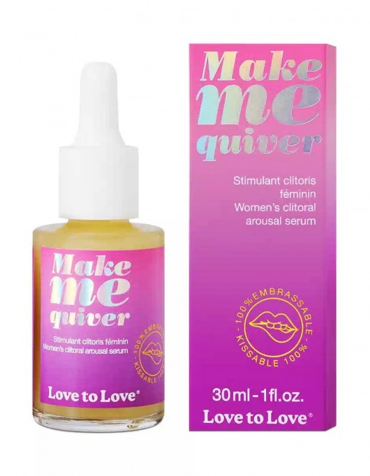 Возбуждающие капли для клитора Make Me Quiver - 30 мл. - Love to Love - купить с доставкой в Волжском