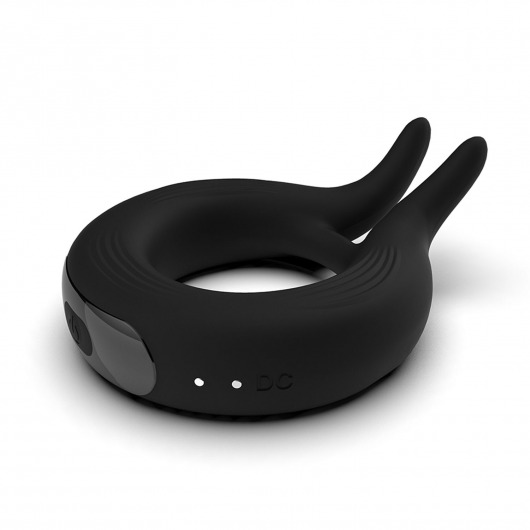 Черное эрекционное кольцо Marry Me Rechargeable Vibrating Cockring - Adrien Lastic - в Волжском купить с доставкой