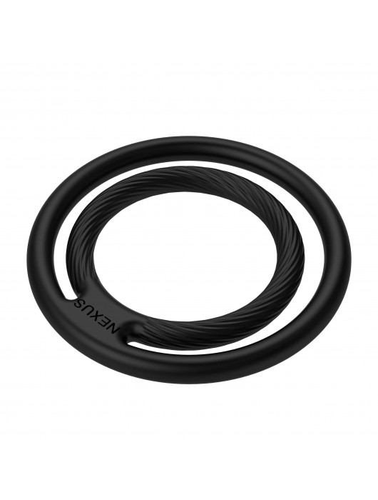 Черное двойное эрекционное кольцо Nexus Enduro Double - Nexus Range - в Волжском купить с доставкой