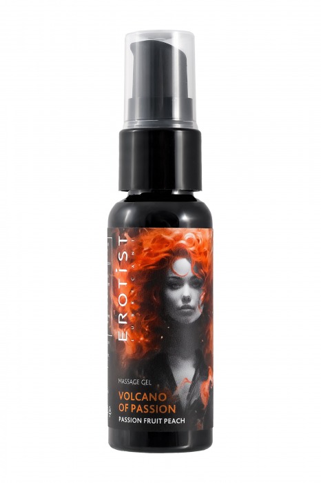 Гель с эффектом вибрации Volcano Of Passion со вкусом персика и маракуйи - 25 мл. - Erotist Lubricants - купить с доставкой в Волжском
