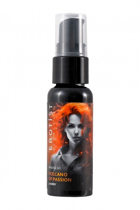 Гель с эффектом вибрации Volcano Of Passion со вкусом вишни - 25 мл. - Erotist Lubricants - купить с доставкой в Волжском