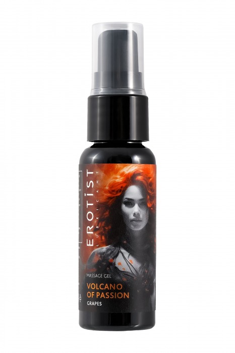 Гель с эффектом вибрации Volcano Of Passion со вкусом винограда - 25 мл. - Erotist Lubricants - купить с доставкой в Волжском