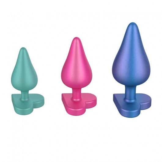 Набор из 3 анальных пробок Romp Luster - ROMP