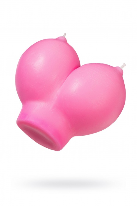 Розовая свеча «Сиськи» - 150 гр. - Pecado - купить с доставкой в Волжском