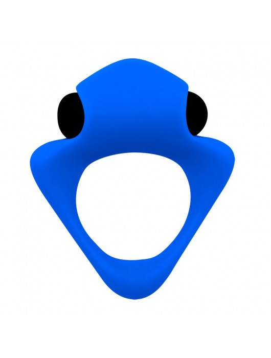 Синее эрекционное кольцо Wooomy Tribeс с вибрацией - Adrien Lastic - в Волжском купить с доставкой