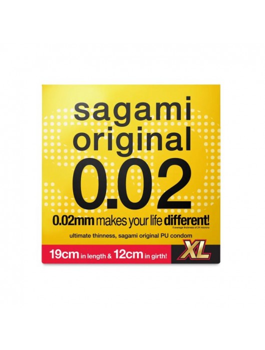 Презерватив увеличенного размера Sagami Original 0.02 XL-size - 1 шт. - Sagami - купить с доставкой в Волжском