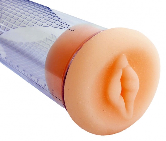 Телесный уплотнитель для вакуумной помпы в виде вагины - Boys of Toys - в Волжском купить с доставкой