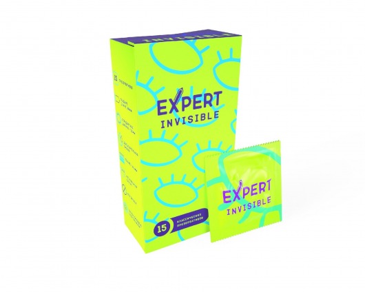 Ультратонкие презервативы Expert Invisible - 15 шт. - Expert - купить с доставкой в Волжском