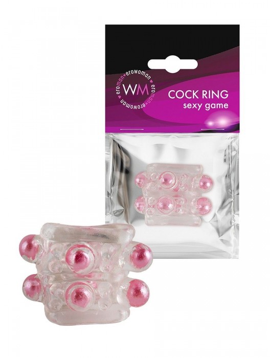 Прозрачная насадка на пенис с цветными шариками - Erowoman-Eroman - в Волжском купить с доставкой