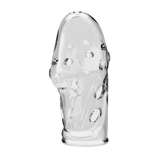 Прозрачная насадка на пенис Booker - 8 см. - Baile - в Волжском купить с доставкой