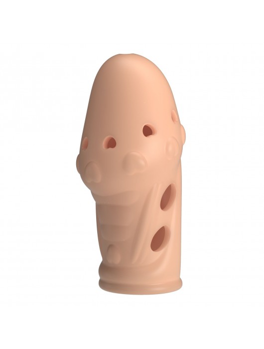 Телесная насадка на пенис Booker - 8 см. - Baile - в Волжском купить с доставкой