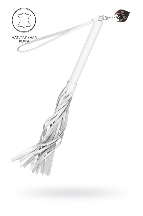Белая кожаная плеть - 50 см. - Pecado - купить с доставкой в Волжском