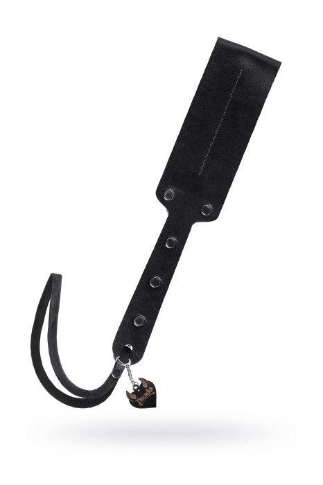 Черный кожаный пэддл - 32 см. - Pecado - купить с доставкой в Волжском