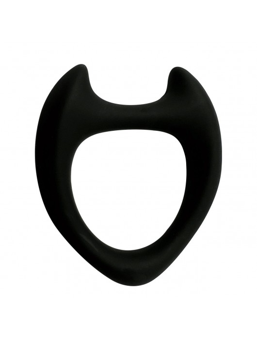 Черное эрекционное кольцо с рожками Wooomy Toro M - Adrien Lastic - в Волжском купить с доставкой