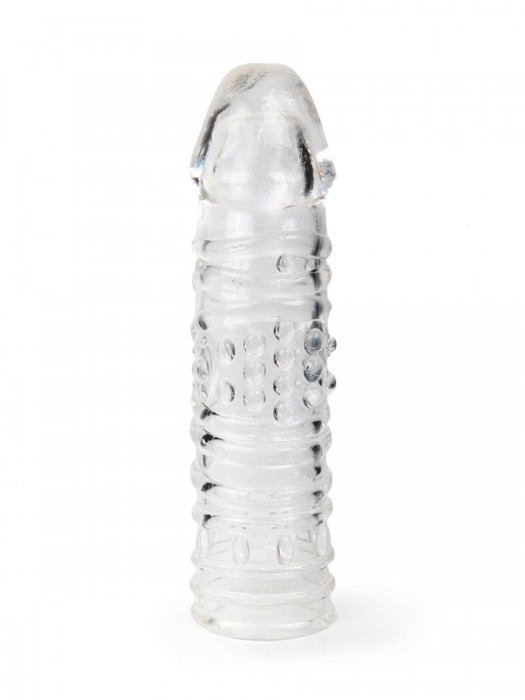 Прозрачная закрытая насадка на пенис - 17 см. - Sex Expert - в Волжском купить с доставкой