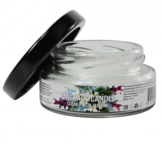 Массажная свеча «Кедр - Пачули - Жасмин» - 50 мл. - SGAN - купить с доставкой в Волжском