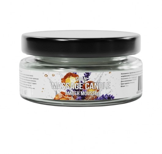 Массажная свеча «Янтарный мусс» - 50 мл. - SGAN - купить с доставкой в Волжском