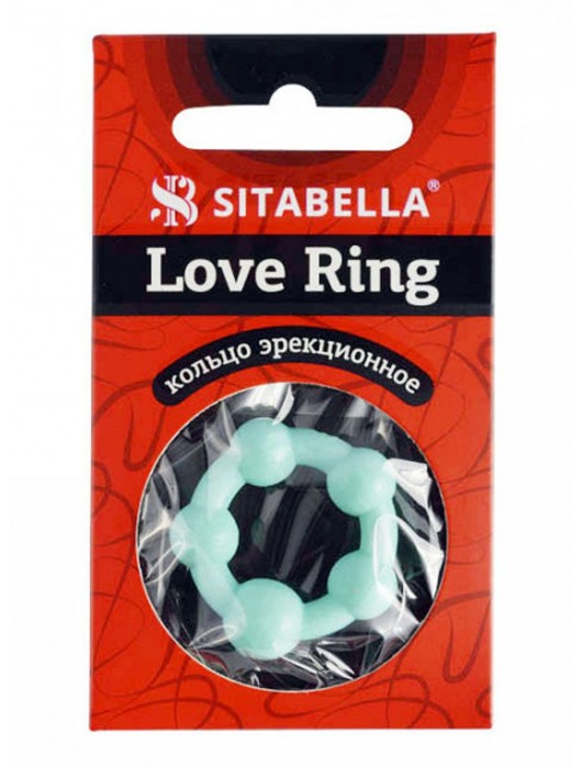 Цветное эрекционное кольцо с 5 бусинами Love Ring - Sitabella - в Волжском купить с доставкой