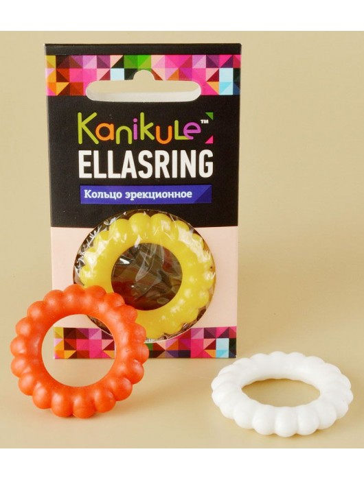 Цветное рельефное эрекционное кольцо Ellasring - Sitabella - в Волжском купить с доставкой